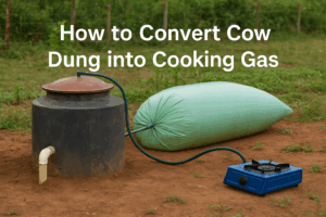 Cow Dung into Cooking Gas