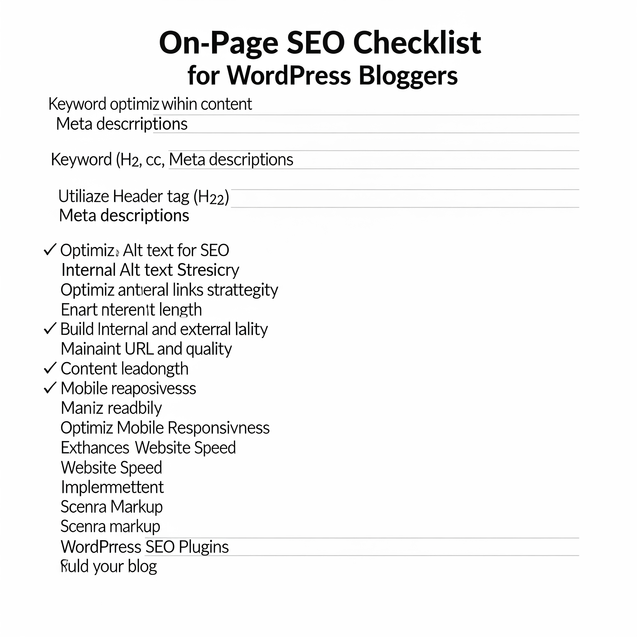 On-page SEO